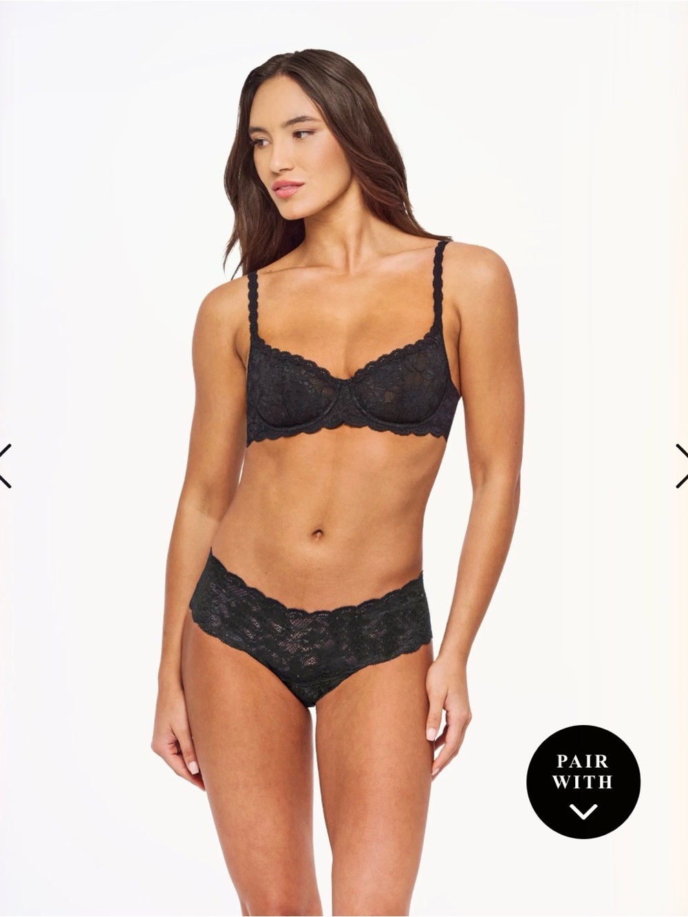 Cosabella Never Say Never Lace Balconette Bras 36B in Black, Red, and Blue